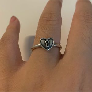 James Avery Heart Lock Ring